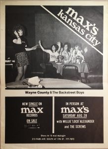 Wayne County and the Backstreet Boys at Max's